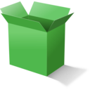 download Cardboard Box clipart image with 90 hue color