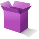 download Cardboard Box clipart image with 270 hue color