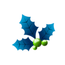 download Holly Berries clipart image with 90 hue color