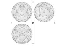 Geodesic Sphere Recursive From Tetrahedron Multiple Layers