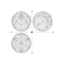 Geodesic Sphere Recursive From Tetrahedron Multiple Layers
