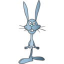 download Rabbit clipart image with 180 hue color