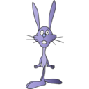 download Rabbit clipart image with 225 hue color