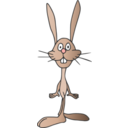 download Rabbit clipart image with 0 hue color