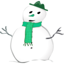 download Snowman clipart image with 135 hue color