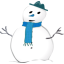 download Snowman clipart image with 180 hue color