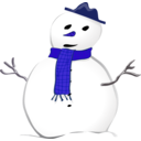 download Snowman clipart image with 225 hue color