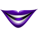 download Joker Smile clipart image with 270 hue color