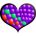 download Red Heart clipart image with 315 hue color