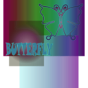 download Butterfly clipart image with 135 hue color