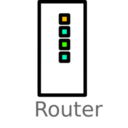 download Router Labelled clipart image with 45 hue color