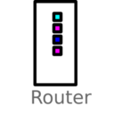 download Router Labelled clipart image with 180 hue color