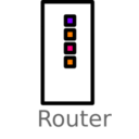 download Router Labelled clipart image with 270 hue color
