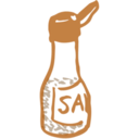 download Salt clipart image with 180 hue color