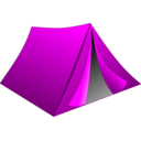 download Green Tent clipart image with 180 hue color