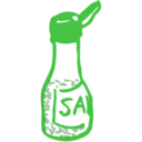 download Salt clipart image with 270 hue color