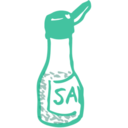 download Salt clipart image with 315 hue color