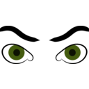 download Angry Eyes clipart image with 45 hue color