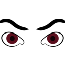 download Angry Eyes clipart image with 315 hue color