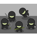 download Cartoon Ninjas clipart image with 45 hue color