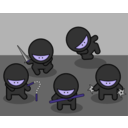 download Cartoon Ninjas clipart image with 225 hue color