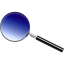 download A Simple Magnifying Glass clipart image with 45 hue color