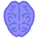 download Brain clipart image with 225 hue color