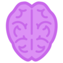 download Brain clipart image with 270 hue color