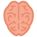 download Brain clipart image with 0 hue color