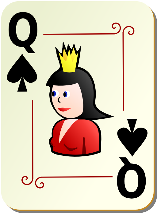 Ornamental Deck Queen Of Spades