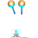 download Maracas clipart image with 180 hue color