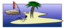 Desert Island Stick Figure