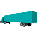 download Truck And Trailer clipart image with 180 hue color