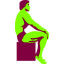 download Posing Bodybuilder clipart image with 90 hue color