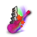 download Music clipart image with 315 hue color