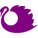 download Swan clipart image with 180 hue color