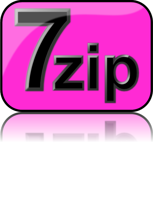 7zip Glossy Extrude Magenta