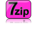 download 7zip Glossy Extrude Magenta clipart image with 0 hue color
