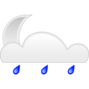 download Moon Rain clipart image with 45 hue color