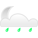 download Moon Rain clipart image with 315 hue color