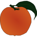 download Peach clipart image with 0 hue color