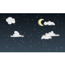 download Night Sky clipart image with 0 hue color