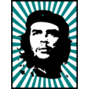 download Che With Red Background clipart image with 180 hue color