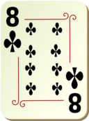 Ornamental Deck 8 Of Clubs