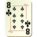 Ornamental Deck 8 Of Clubs