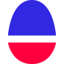 download Magenta And Blue Egg clipart image with 45 hue color