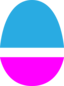 Magenta And Blue Egg