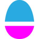 Magenta And Blue Egg