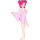 download Pink Anime Girl Beta clipart image with 0 hue color