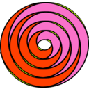 download Double Spiral Thick Lines clipart image with 315 hue color